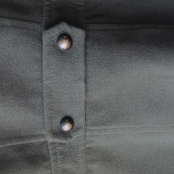 I.N. San Francisco militant green double buttoned jacket coat womens size medium - Picture 8 of 13